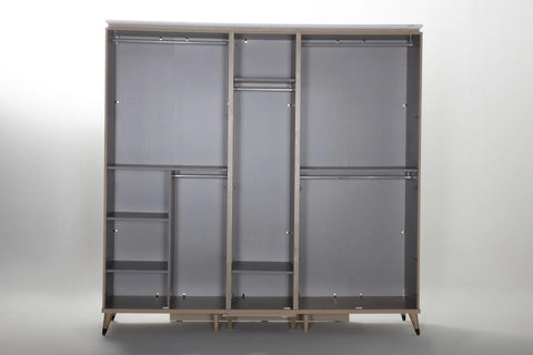 Lena Wardrobe 5 Doors