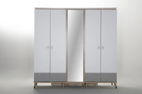 Lena Wardrobe 5 Doors