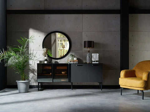 Mary Sideboard & Mirror - (Anthracite)