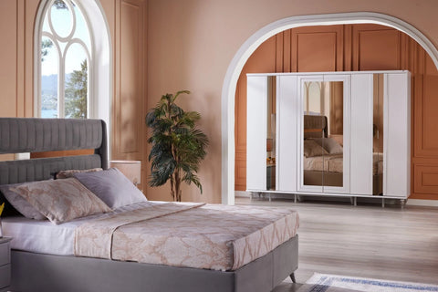Platin Wardrobe 6 Doors