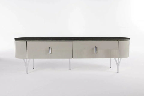 Serra Mini TV Table - Chrome