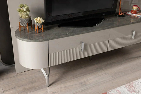 Serra Mini TV Table - Chrome