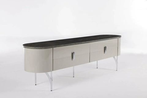 Serra Mini TV Table - Chrome