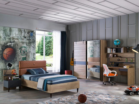 Stylish Lauren Youth Room Furniture Set from Istikbal, perfect for a chic youth bedroom.