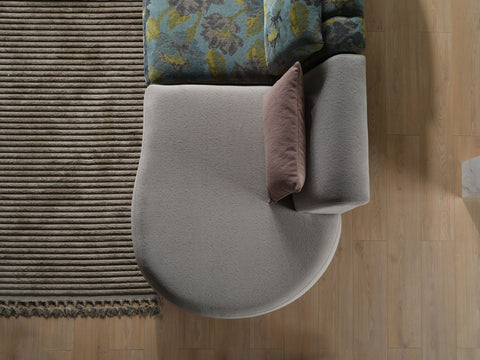 Teddy Oval 1 Seater Sofa (Armless)