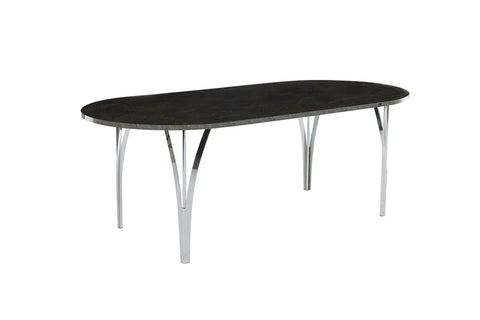 Serra Dining Table (Fixed) + Serra Chair (6234) - Chrome