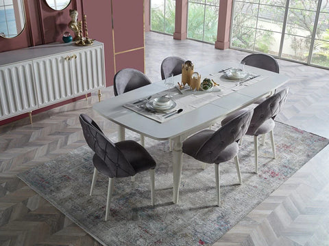 Blanca Dining Table (Extendable) + Blanca Chair (6264)