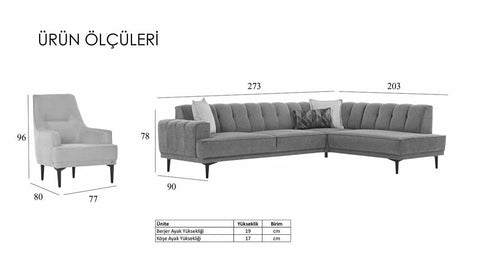 Talia Corner Sofa
